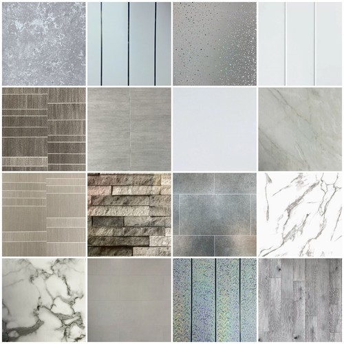 Grey bathroom cladding - grey, 8mm