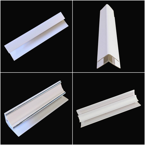 White 8mm trims for bathroom - white,