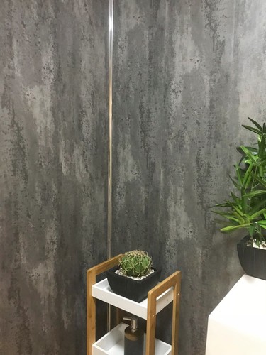 Loft concrete grey bathroom - concrete,