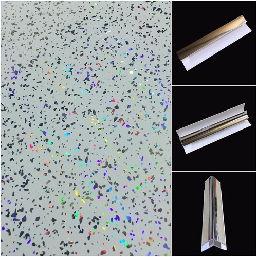 White sparkle wall panels - wall,