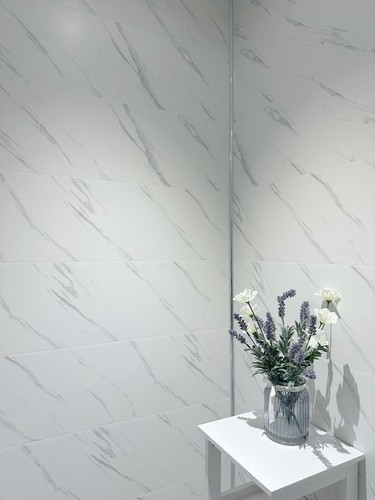White marble grout line - white,