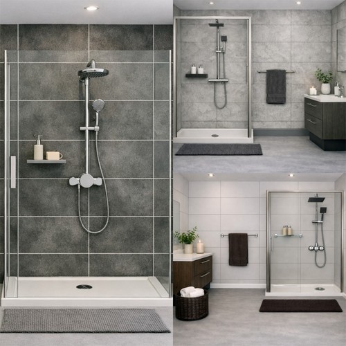 Tile effect shower panels - tile,