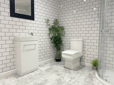 White Metro Tile Effect