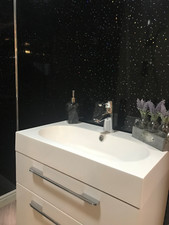 Black Sparkle 8mm Bathroom